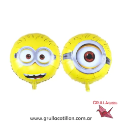 GLOBO MINION REDONDO OJOS 45 cm.