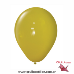 GLOBO STANDAR COLOR MOSTAZA 12" x10