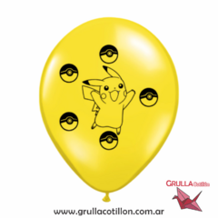 GLOBO ESTAMPADO POKEMON x5