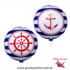 GLOBO METALIZADO MARINERO 45 CM