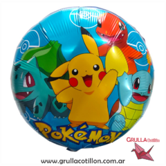 GLOBO POKEMON TODOS PERSONAJES 45 CM