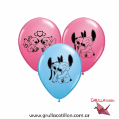 GLOBOS ESTAMPADOS STITCH x5 - comprar online