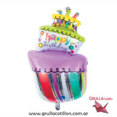 GLOBO FORMA TORTA GRANDE 80 cm.