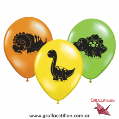 GLOBO ESTAMPADO DINOSAURIOS x5 - comprar online