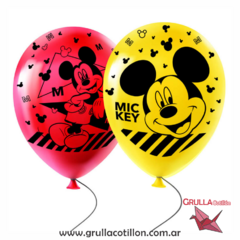 GLOBOS ESTAMPADOS MICKEY x6