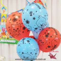 GLOBOS ESTAMPADOS PLIM PLIM x6