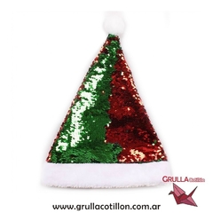 GORRO PAPA NOEL LENTEJUELAS DOBLE en internet