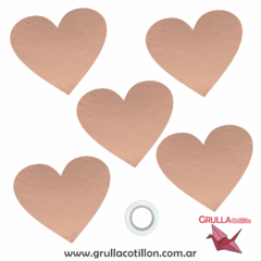 GUIRNALDA CORAZONES ROSE GOLD