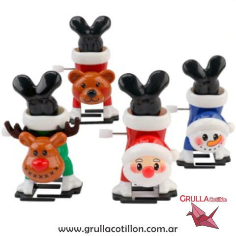 MUÑEQUITO NAVIDEÑO A CUERDA