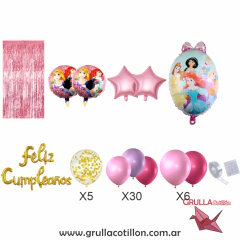 KIT DECORACION - PRINCESAS JUNTAS (50 articulos) - comprar online