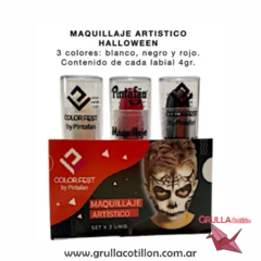 SET 3 LABIALES HALLOWEEN (BLANCO - NEGRO - ROJO) - comprar online