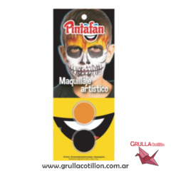 MAQUILLAJE ARTISTICO - NARANJA Y NEGRO