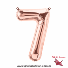 GLOBO NUMERO ROSE GOLD 34" en internet