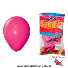 PACK GLOBO PERLADO 9" FUCSIA x25