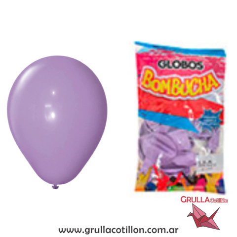 PACK GLOBO PERLADO 9" LILA x25