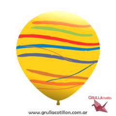GLOBO PIÑATA RAYADA (Elegir color) - comprar online