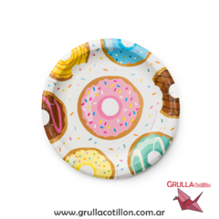PLATO DONAS MULTICOLOR x8