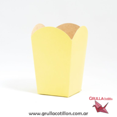 CAJITAS POCHOCLERA AMARILLO PASTEL x10 en internet