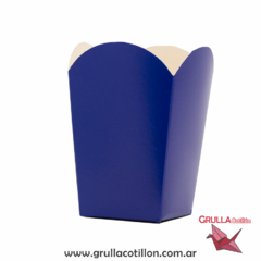 CAJITA POCHOCLERA AZUL x10