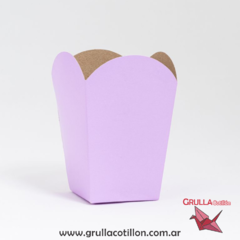 CAJITAS POCHOCLERA LILA PASTEL x10 en internet