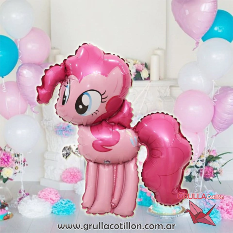 GLOBO FORMA PONY ROSA 50 cm