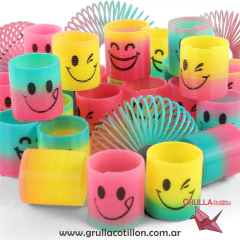 MINI RESORTES CARITAS x12 - GRULLA COTILLÓN