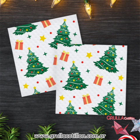 SERVILLETAS NAVIDEÑAS PINITO x20