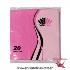SERVILLETAS ECONOMICAS x 20 unidades (elegir color) - GRULLA COTILLÓN