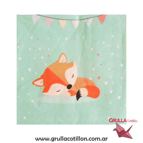 SERVILLETA ZORRITO x 20 unidades