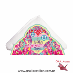 SERVILLETERO FLORES - CAR PINTOS