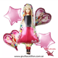 SET 5 GLOBOS BARBIE CUERPO ENTERO - comprar online