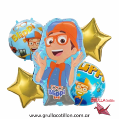 SET 5 GLOBOS BLIPPI