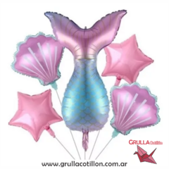 SET 5 GLOBOS SIRENA