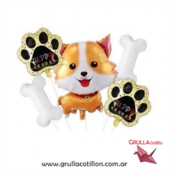 SET 5 GLOBOS PERRO - comprar online