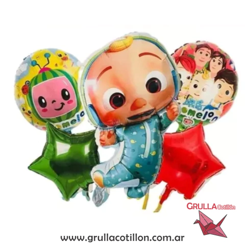SET 5 GLOBOS COCOMELON