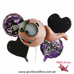SET 5 GLOBOS DESPEDIDA SOLTERA ESPERMATOZOIDE