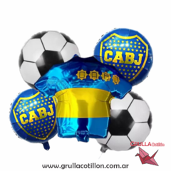 SET 5 GLOBOS CAMISETA BOCA