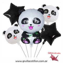 SET 5 GLOBOS OSO PANDA