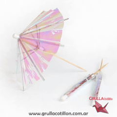 PINCHES SOMBRILLAS IRIDISCENTES x 8 unidades