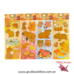 PLANCHITA DE STICKERS - CAPIBARA - comprar online