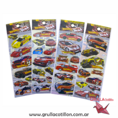 PLANCHITA DE STICKERS - HOT WHELLS