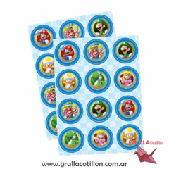 STICKER SUPER MARIO BROS x12