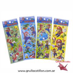 PLANCHITA DE STICKERS - MARIO BROS