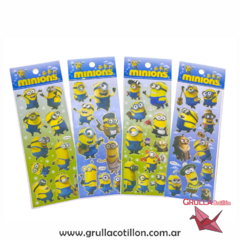 PLANCHITA DE STICKERS - MINIONS