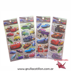 PLANCHITA DE STICKERS - CARS