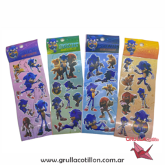 PLANCHITA DE STICKERS - SONIC