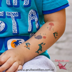 TATUAJE TEMPORAL - TIBURONES - comprar online
