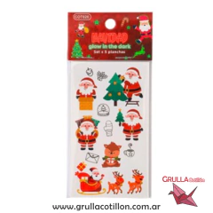 TATUAJE TEMPORAL - NAVIDAD (Brilla en la oscuridad) - comprar online