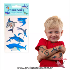 TATUAJE TEMPORAL - TIBURONES en internet