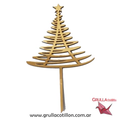 TOPPER ARBOLITO NAVIDAD DORADO
